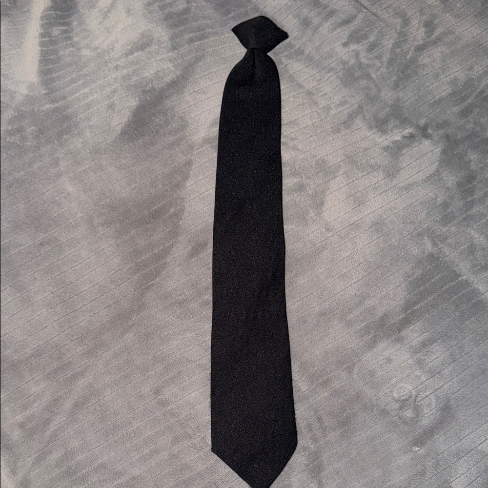 Black Clip On Tie